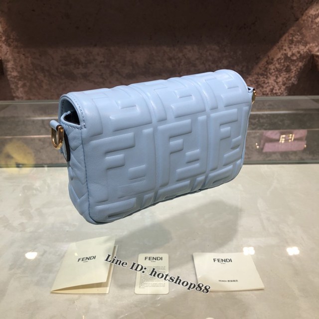 FENDI精品女包 芬迪BAGUETTE羊皮手袋 Fendi 0191s迷你肩背斜挎包 fdzg2529